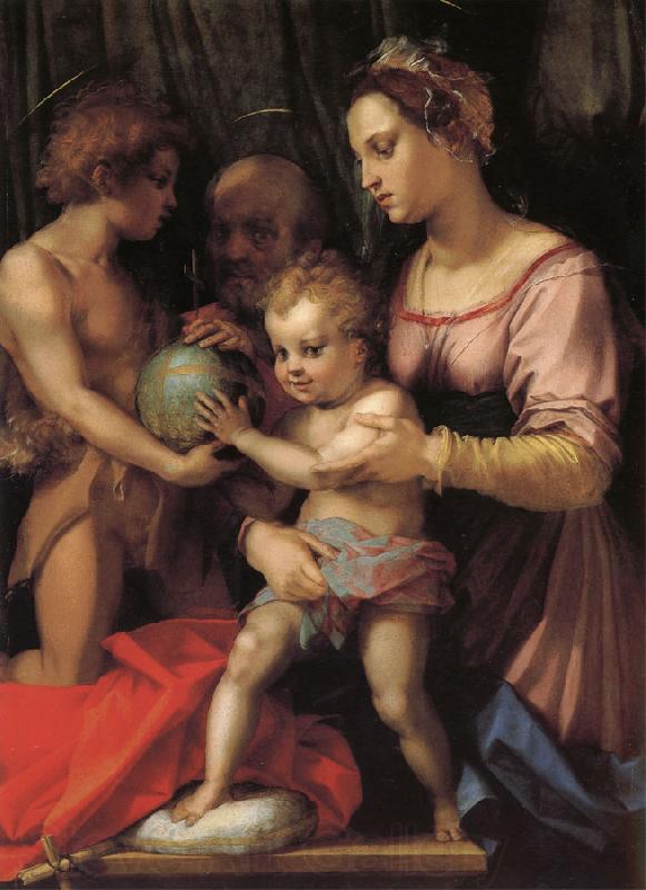 Andrea del Sarto Holy Family with St. John young Germany oil painting art